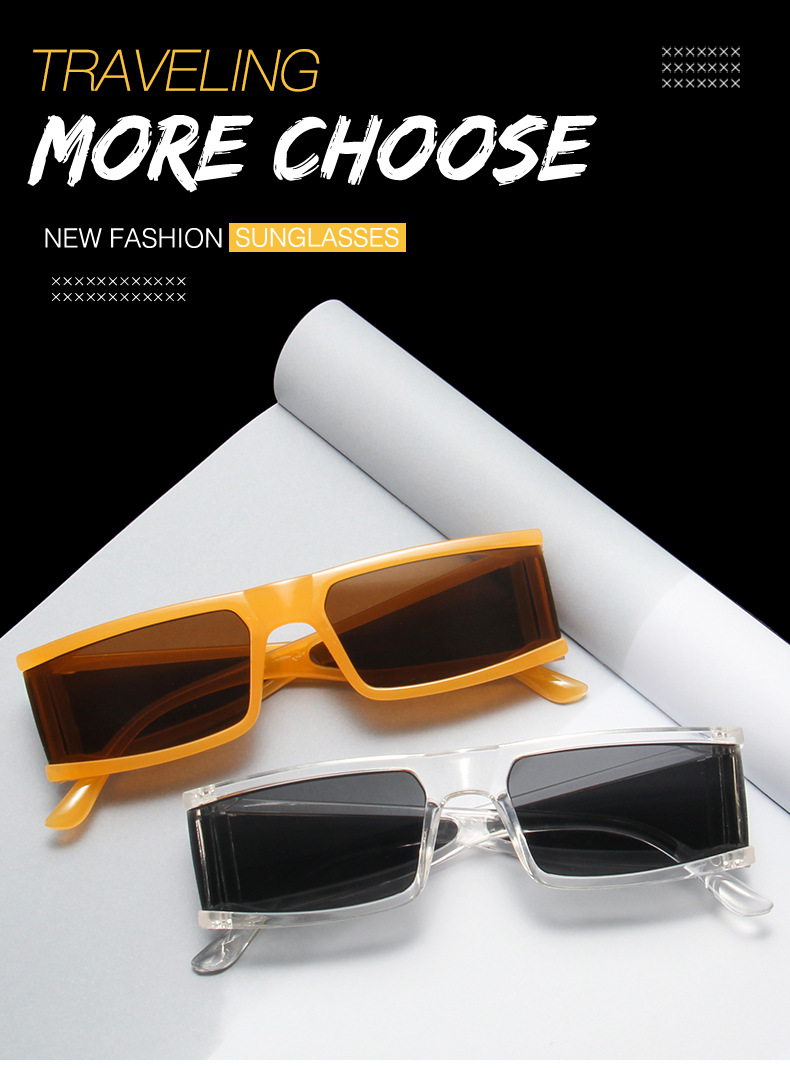 Personalised Small Box Sunglasses Punk Style Mercury Lens_voghion.com