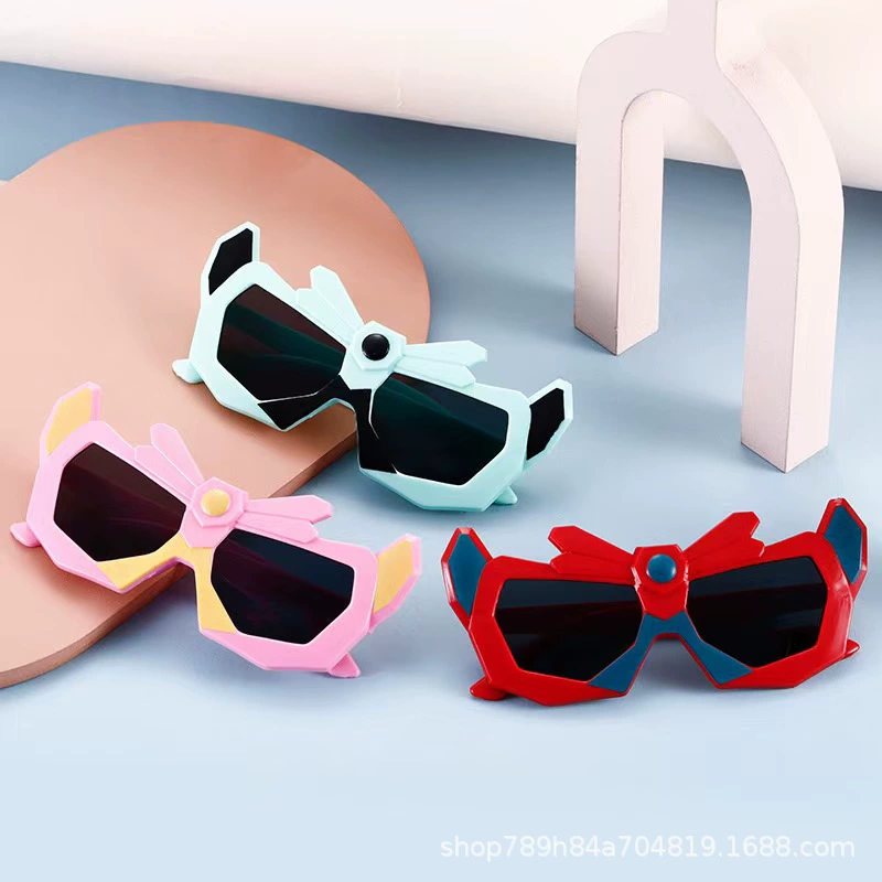 Детские солнцезащитные очки с роботом, солнцезащитные очки с героями мультфильмов, солнцезащитные очки с защитой от УФ-лучей, модный стиль для мальчиков, индивидуальность