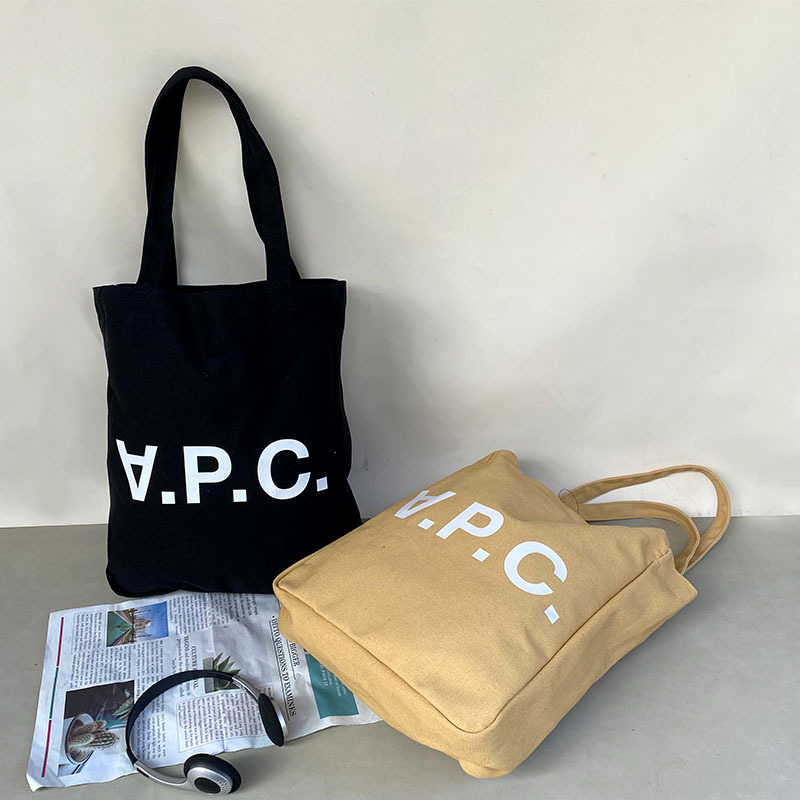 Single Shoulder Canvas Bag Simple Tote Bag Student Class Commute Artistic Denim Canvas Bag_voghion.com