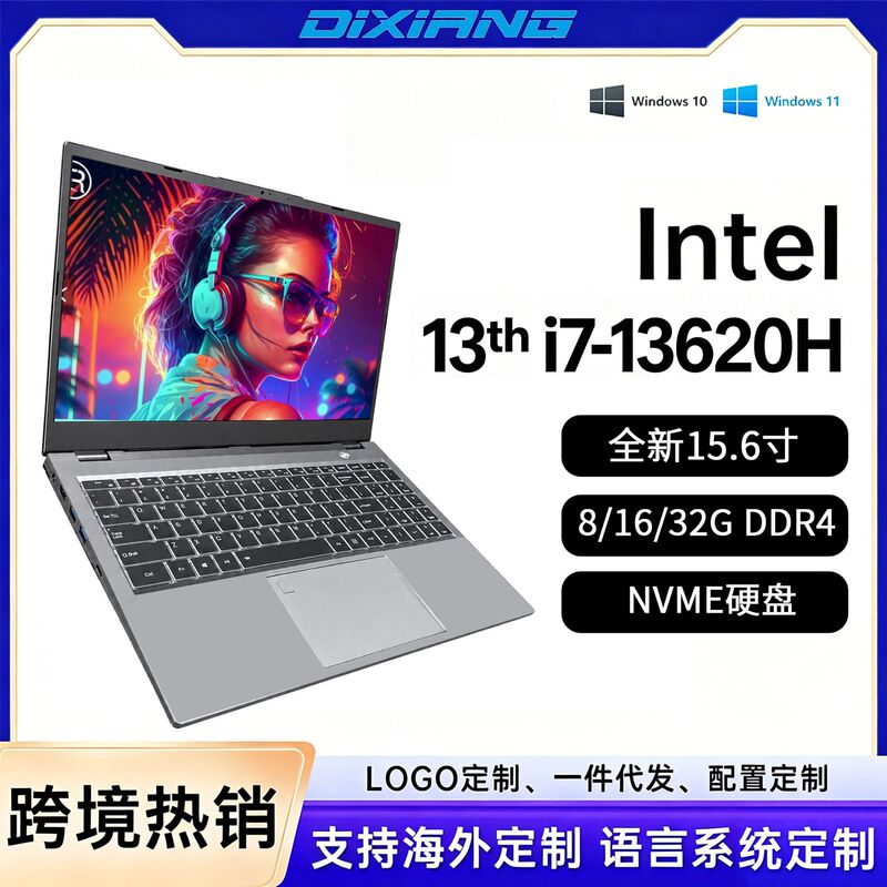New 15.6inch Core 13th Generation i7-13620H Laptop for Business, Office, Portable Internet Access