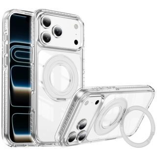 适用iPhone17ProMax手机壳苹果16晶盾彩条齿轮支架15plus保护套
