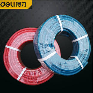Deli Oxygen Pipe Acetylene Pipe 8Mm10Mm Rubber Pipe Plastic Pipe High Pressure Welding and Cutting Pipe Conjoined Hose Q3008