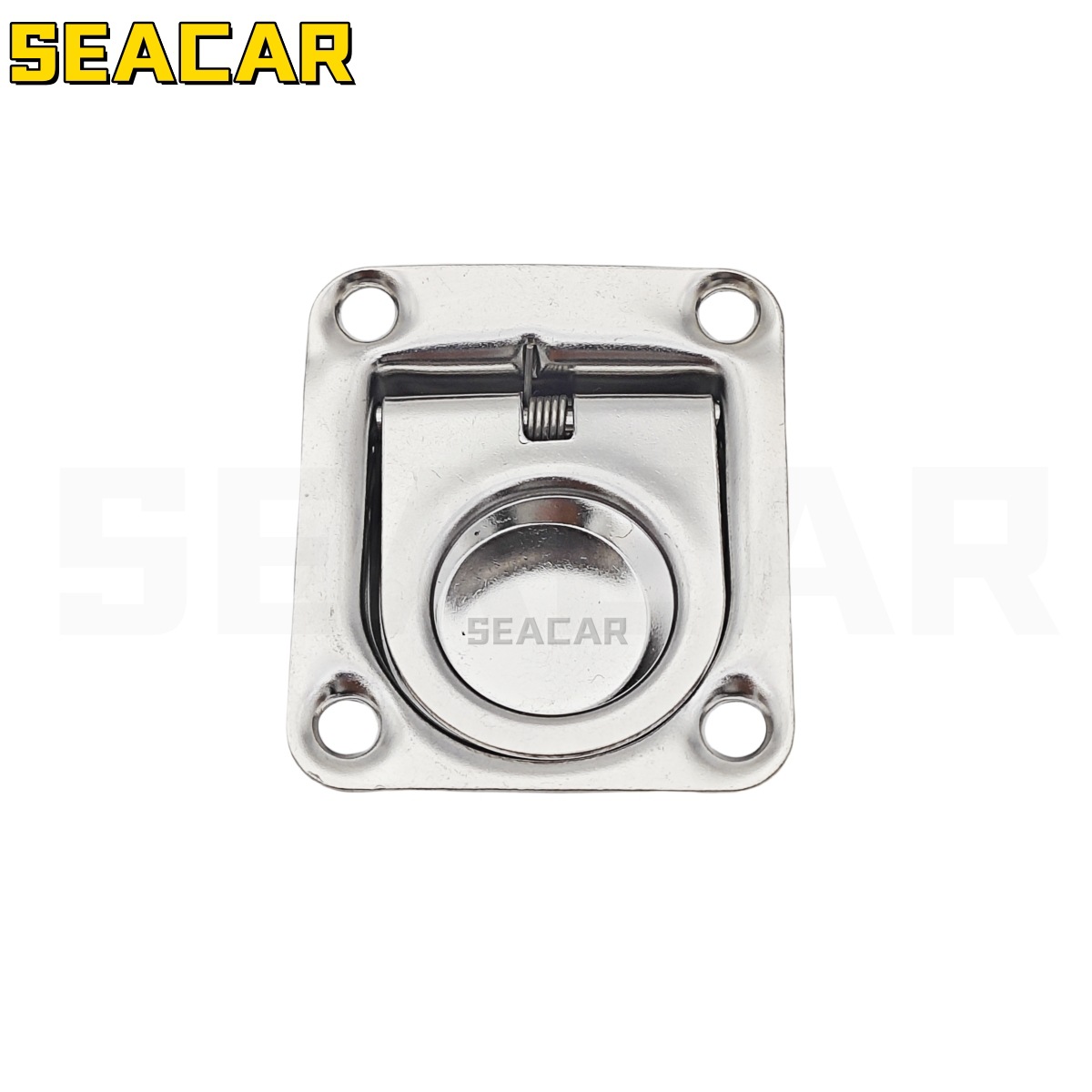 厂家供应44*38mm不锈钢304弹簧地板提手舱盖拉手游艇船用五金配件