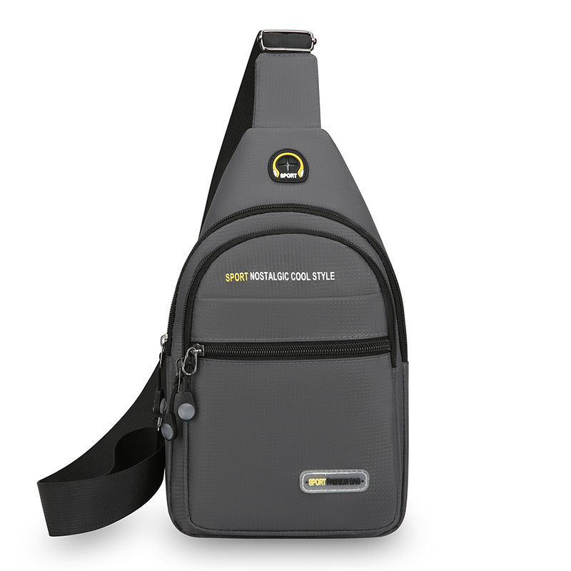 Bolso de pecho de moda moda nuevo hombre bolso de hombro casual portátil al aire libre bolso de viaje de bicicleta
