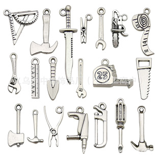 Tools Axe Dagger Accessories Accessories Alloy Pendant DIY Sword Necklace Earrings Key Pendant Cross-border Hot Sale