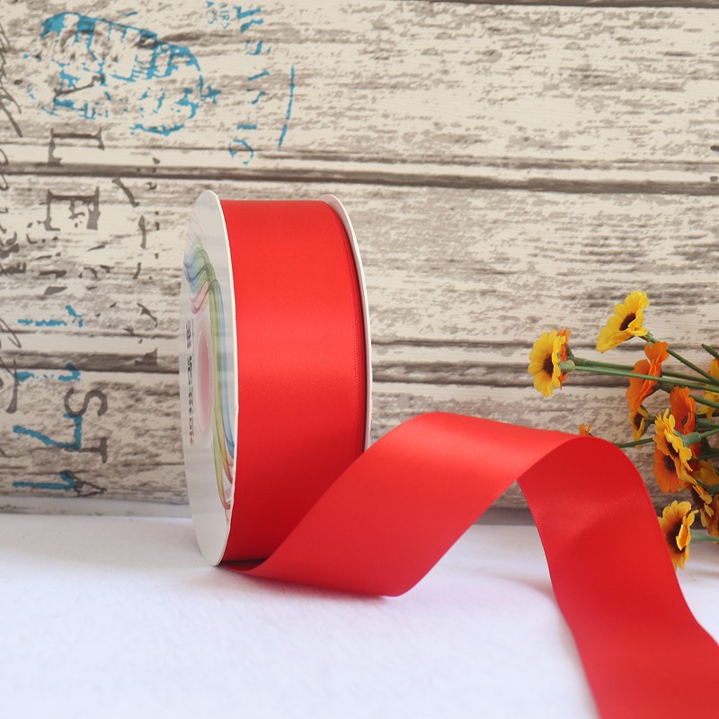 Cinta de satén de doble cara de 4 cm para manualidades, cinta de poliéster, cinta para flores, cinta de seda, cinta para decoración de pasteles, cinta para cajas de regalo, accesorios para el cabello, lazos para regalo image 30