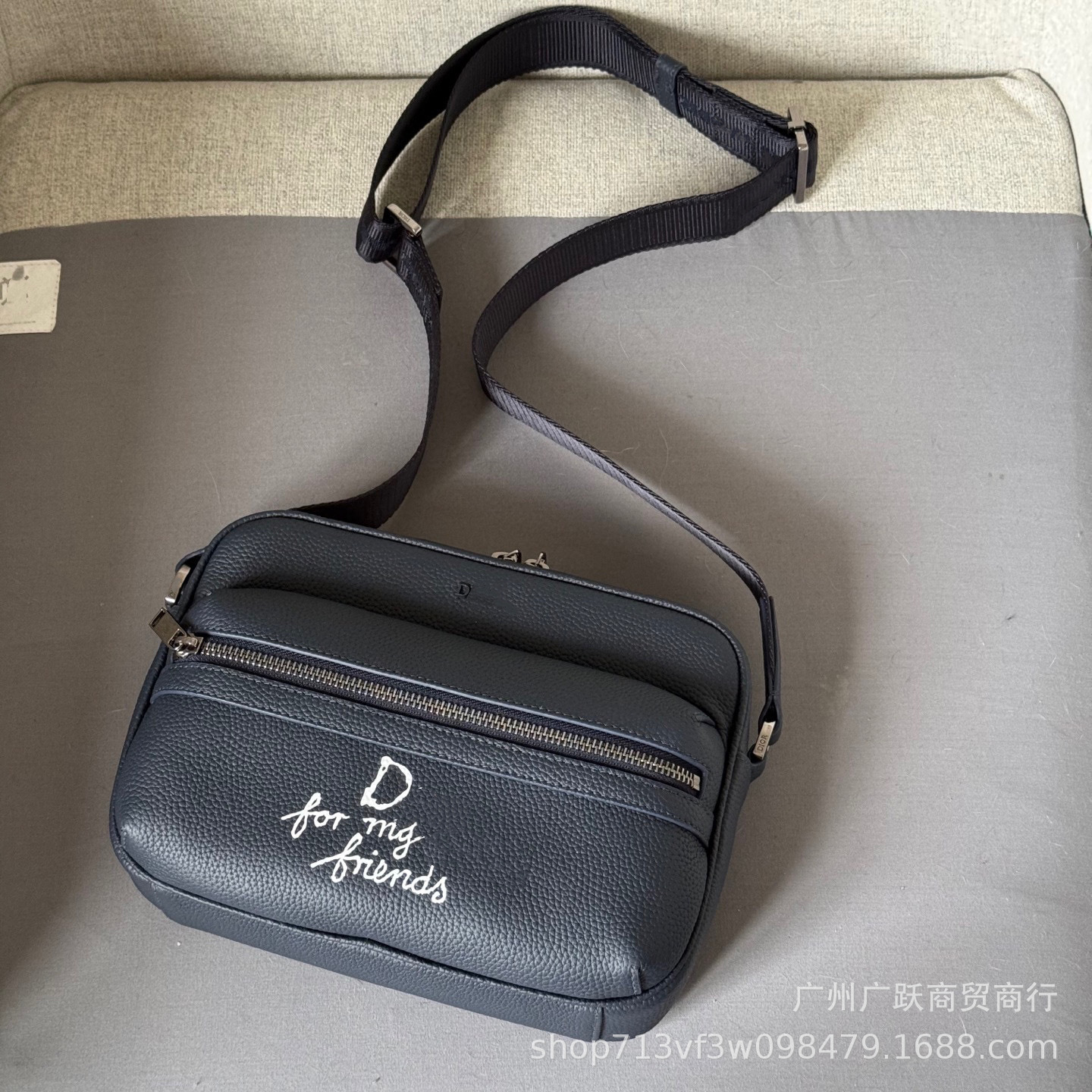 D Navy Navy Blue Noody Curnied Rippods حقيبة رسول 25 طلقة حقيقية جديدة عالية الجودة لعبور الحدود