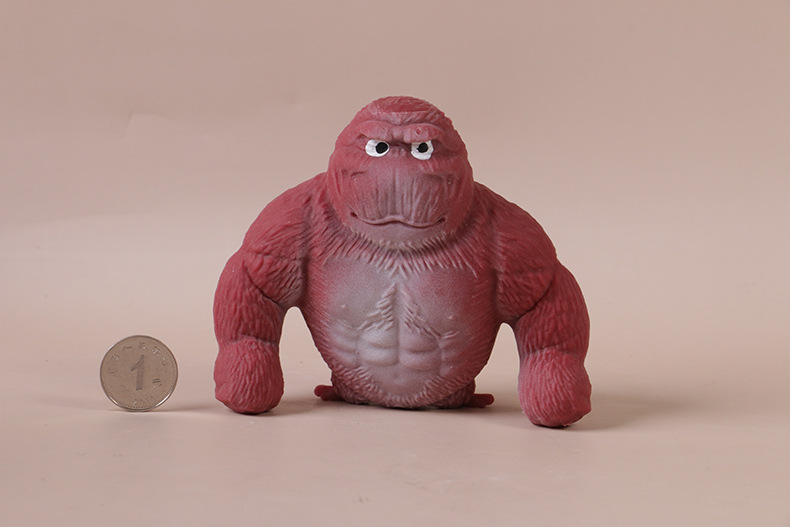 60g Weight Fidget Toys, squishy toy Toys Type TPR Material Orangutan Pattern Cartoon Style, Basic Style Total Huang Decompression Gorilla Toy Big Mouth Donkey Decompression Squeezing Toy Sand Carving Vent Artifact Bobo Chicken Internet-Famous Toys 15