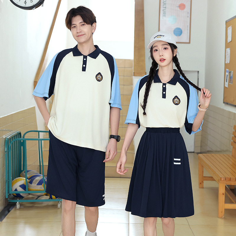 Primary School, Middle and High School Sports Meeting Opening Ceremony Student Class Uniform Summer College Style Performance Chorus Uniform Graduation Photo School Uniform