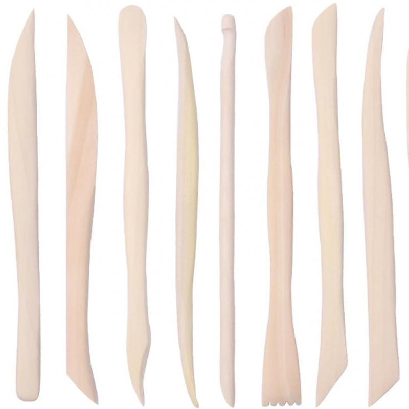 Herramientas de cerámica transfronterizas de acero inoxidable bola varilla de piedra plástica arcilla conjunto de barro de cerámica herramientas manuales escultura cuchillo penetración