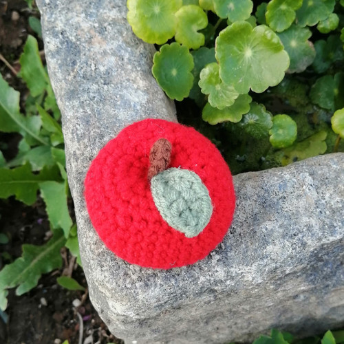 Hooked wool apple pendant keychain decorative item origin supplier  new car accessory bag hook