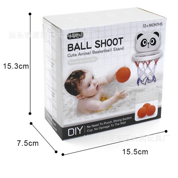 Transfronterizo baño baloncesto agua lechón Marco de baloncesto de dibujos animados interior mini tiro bebé niños juguetes de baño