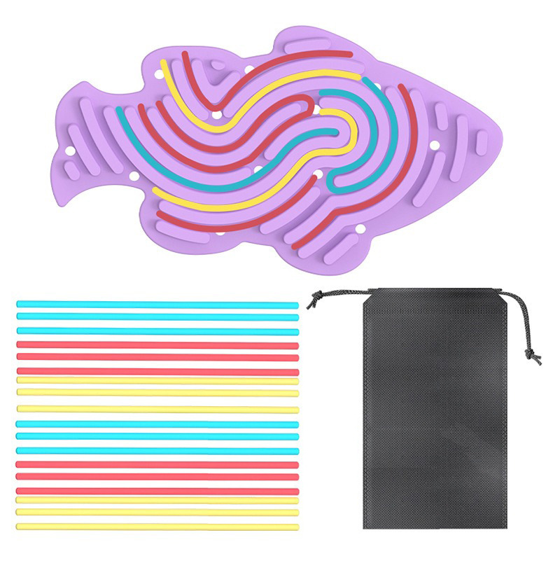 Amazon venta en caliente en forma de pez para niños nuevos productos sensoriales de silicona placa de movimiento de silicona de grado alimenticio placa de descompresión