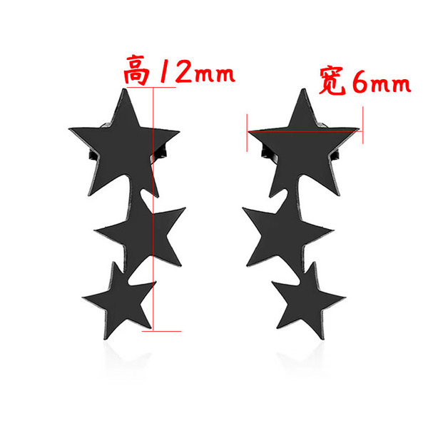 Brand fashionable trend universal earrings stainless steel for men…