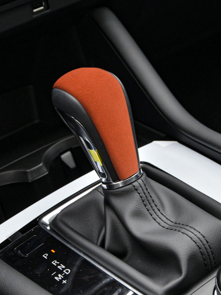 Suitable for Car Mazda Cx-30 Suede Leather Gear Handle Cover Interior Gear Head Shell Protective Cover