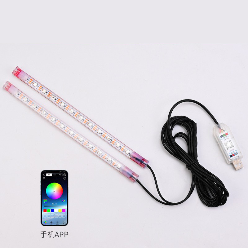 Luz de atmósfera de automóvil interior LED colorido luz de atmósfera lámpara de decoración de pie lámpara de pie lámpara de ritmo