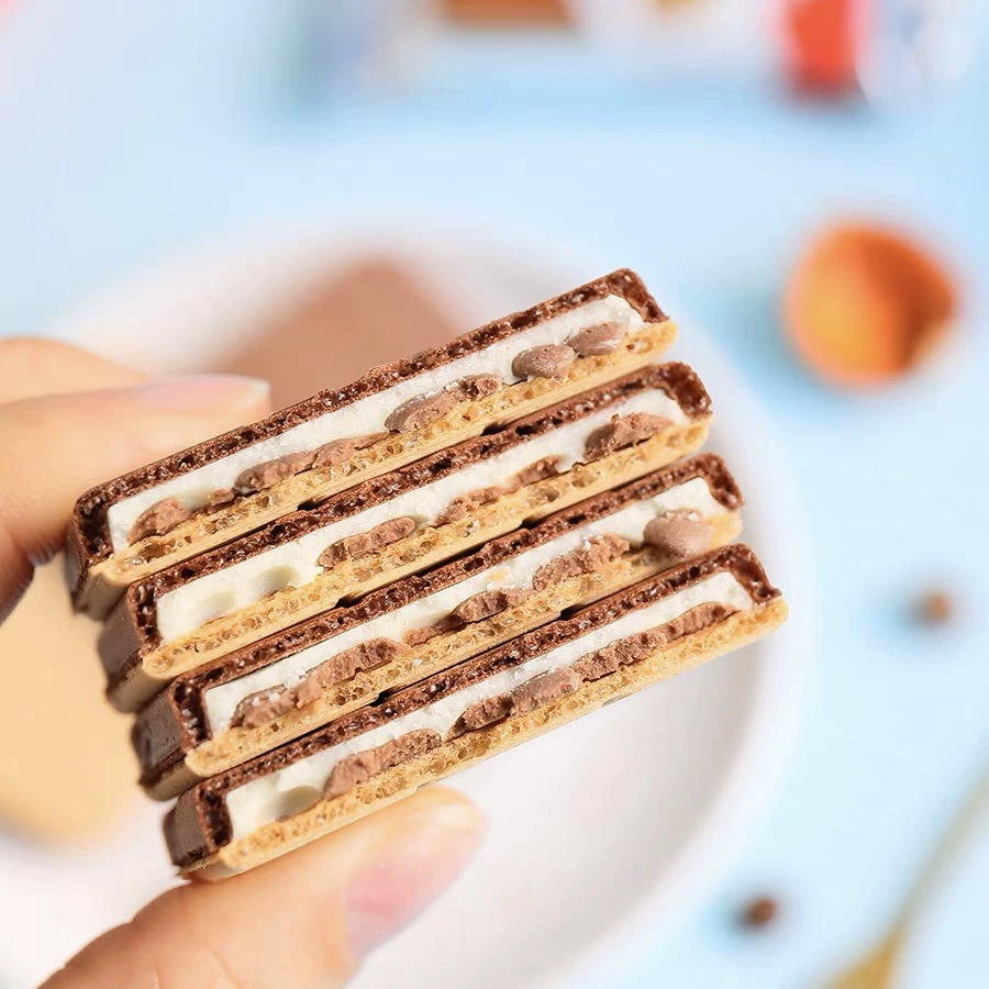 Итальянские детские печенье Kinda Calzer Milk Milk Cocoa Cocoa Crispy Crispy печенье 128 г*20 коробок