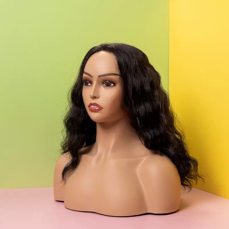 双肩欧美假发头模 饰品围巾睫毛展示半身模特头模 PVC材质模型