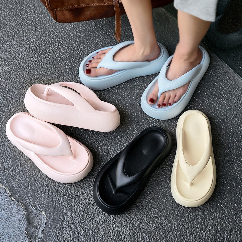 Hot Selling Slippers Autumn New Soft Bottom Non-slip Plush Cute Fashionable Wear Home Japanese Flip-flops