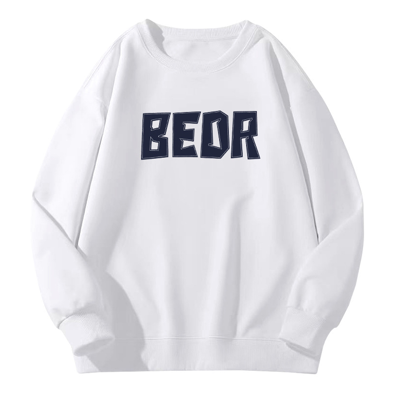 Suéter hombre otoño invierno nuevo inns suelto marca de moda letras impresión casual camiseta de manga larga moda blusa de cuello redondo