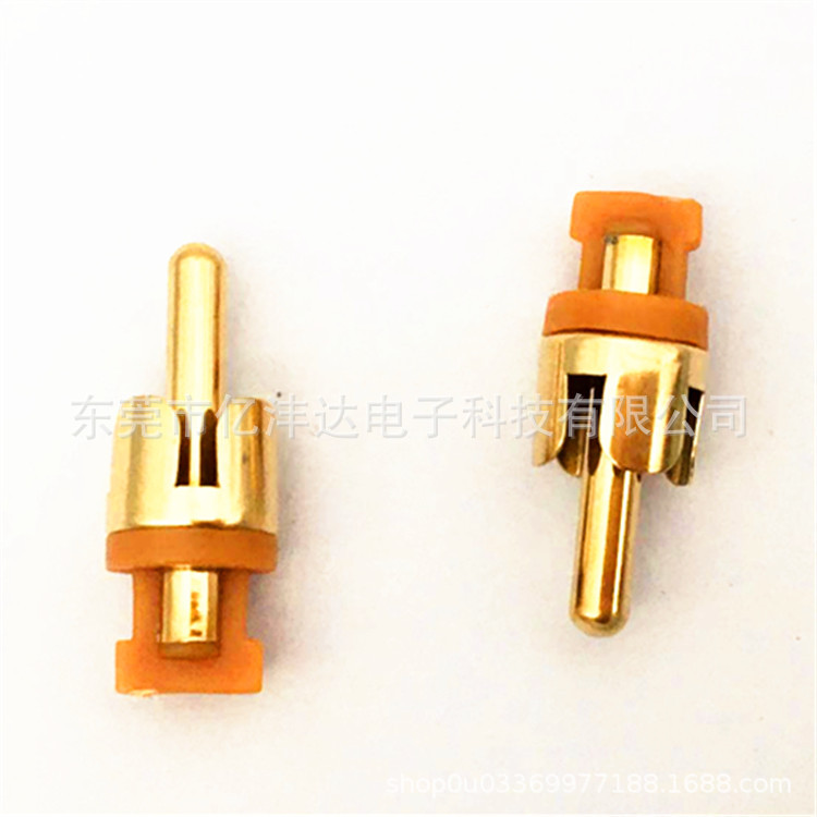 RCA莲花公头镀金音视频插头、rca莲花头0.3厚