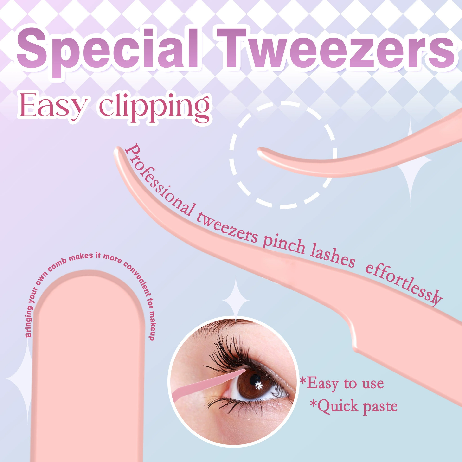 False Eyelash Set, 30D+40D DIY Lash Kit, lightweight 0.11 kg