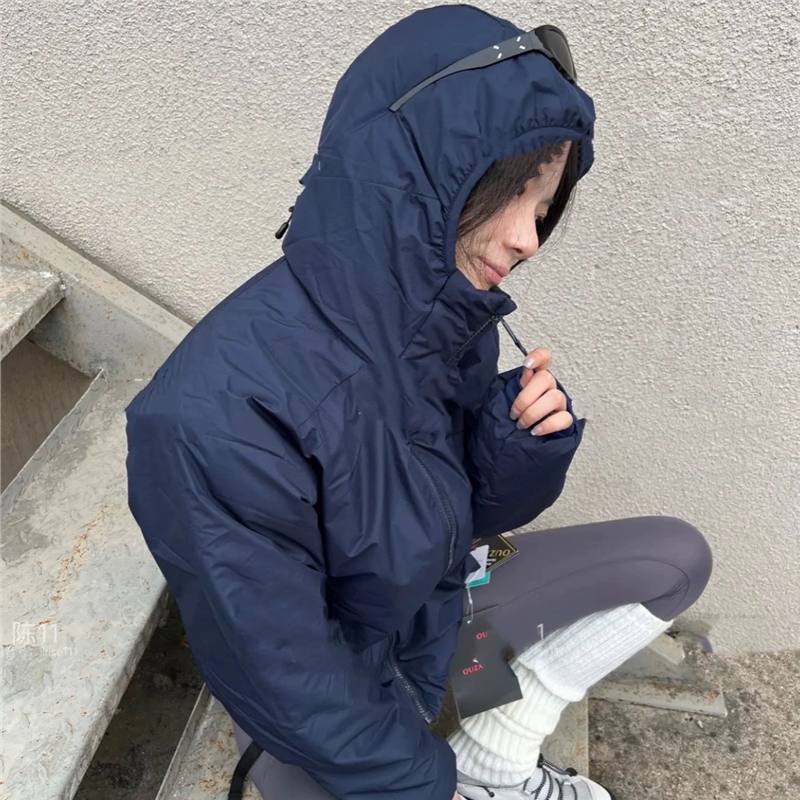 比羽绒还保暖的棉服 鸟家户外轻量化P棉冲锋外套防风防水连帽棉衣|undefined