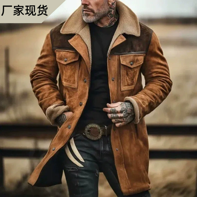 2025 осень-зима независимая станция Amazon американский мужской новый ретро куртка теплая мужская куртка куртка