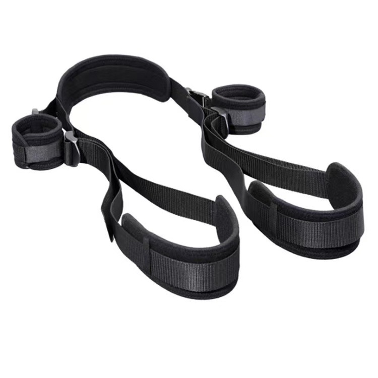 Manette per adulti, cinghie di contenimento per gambe aperte a forma di M, forniture di giocattoli sessuali per coppie flirtanti femminili_voghion.com