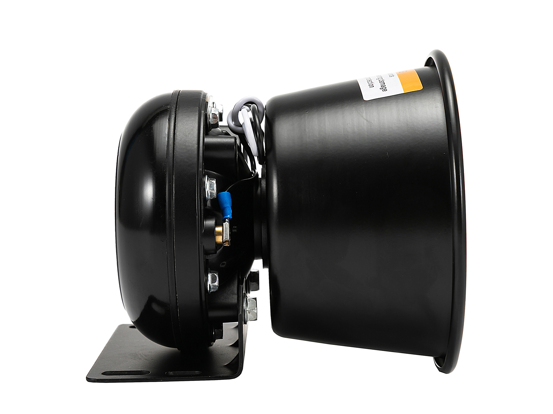 Cross-border 12V car alarm horn 300W high-pitched siren horn with round mouth design