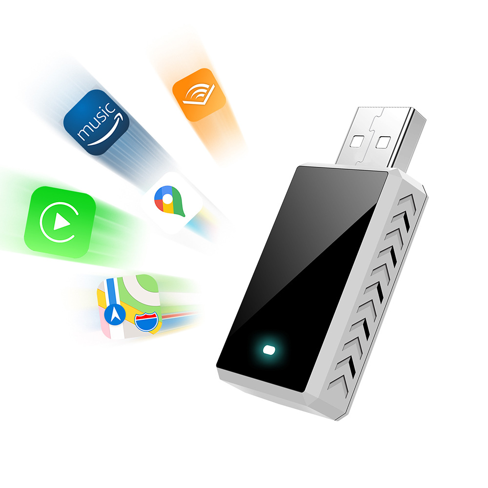 Luruibao Wireless Box 2-in-1 Apple Wireless CarPlay Box Android Auto Cross-Border New Product Adapter