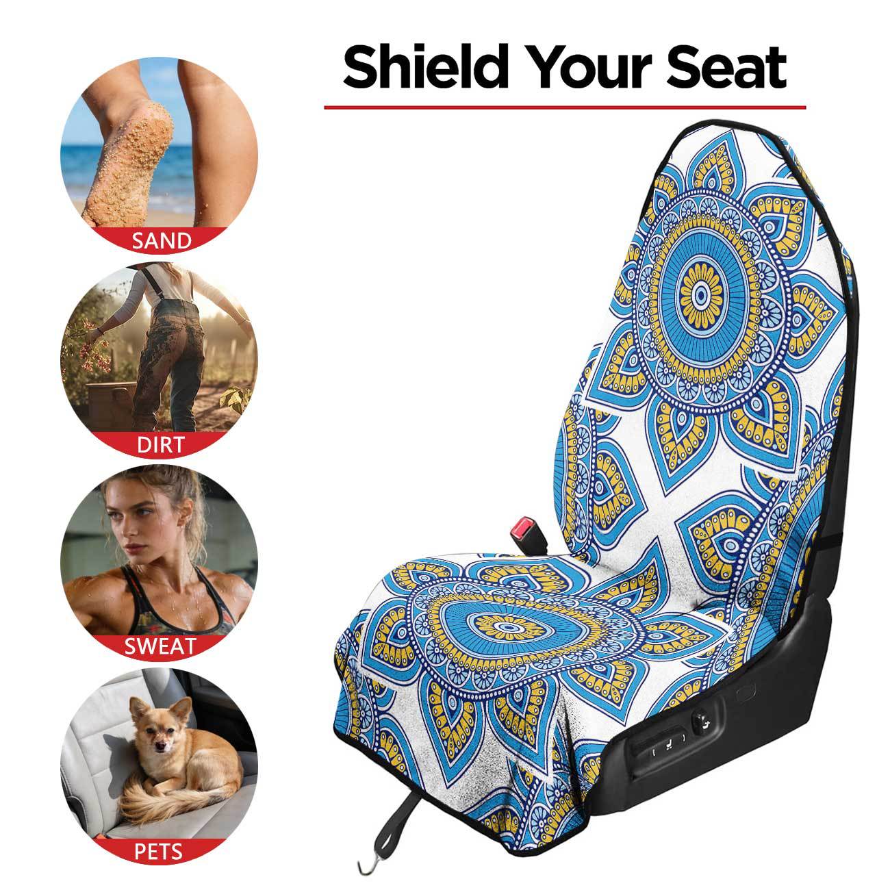 Car seat towel cover front seat protector suitable for gym and exercise, universal for all seasons, car use 31