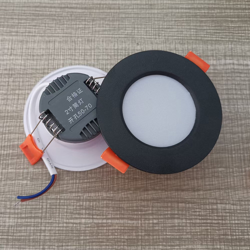Hogar downlight de 2,5 pulgadas lámpara de techo LED 3W5W agujero 8cm agujero de la lámpara de 2 pulgadas pequeño downlight decoración del hogar ojo de ganado agujero de la lámpara