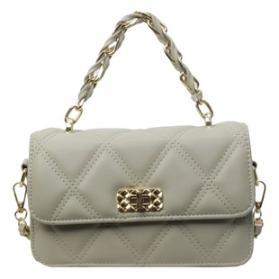 This year's popular diamond lattice chain small bag women's 2024 summer new fashion all-match messenger bag high-end sense small square bag
