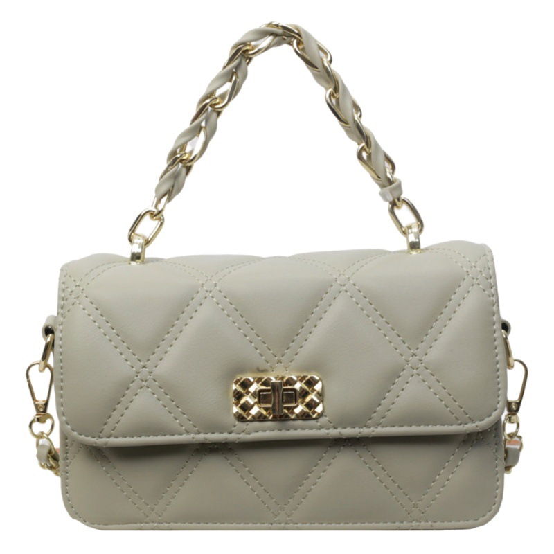 This Year's Popular Quilted Chain Small Bag for Women 2025 Summer New Trendy Versatile Crossbody Bag High-End Small Square Bag