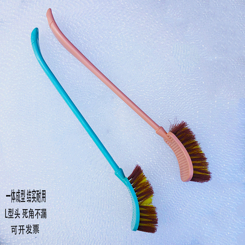Colorful plastic integrated toilet brush, household square toilet cleaning brush, toilet hanging cleaning brush, toilet brush