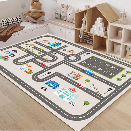 Floor mat reading area carpet bed side bedroom crawling mat bedroom room study desk living room computer chair cushion pad