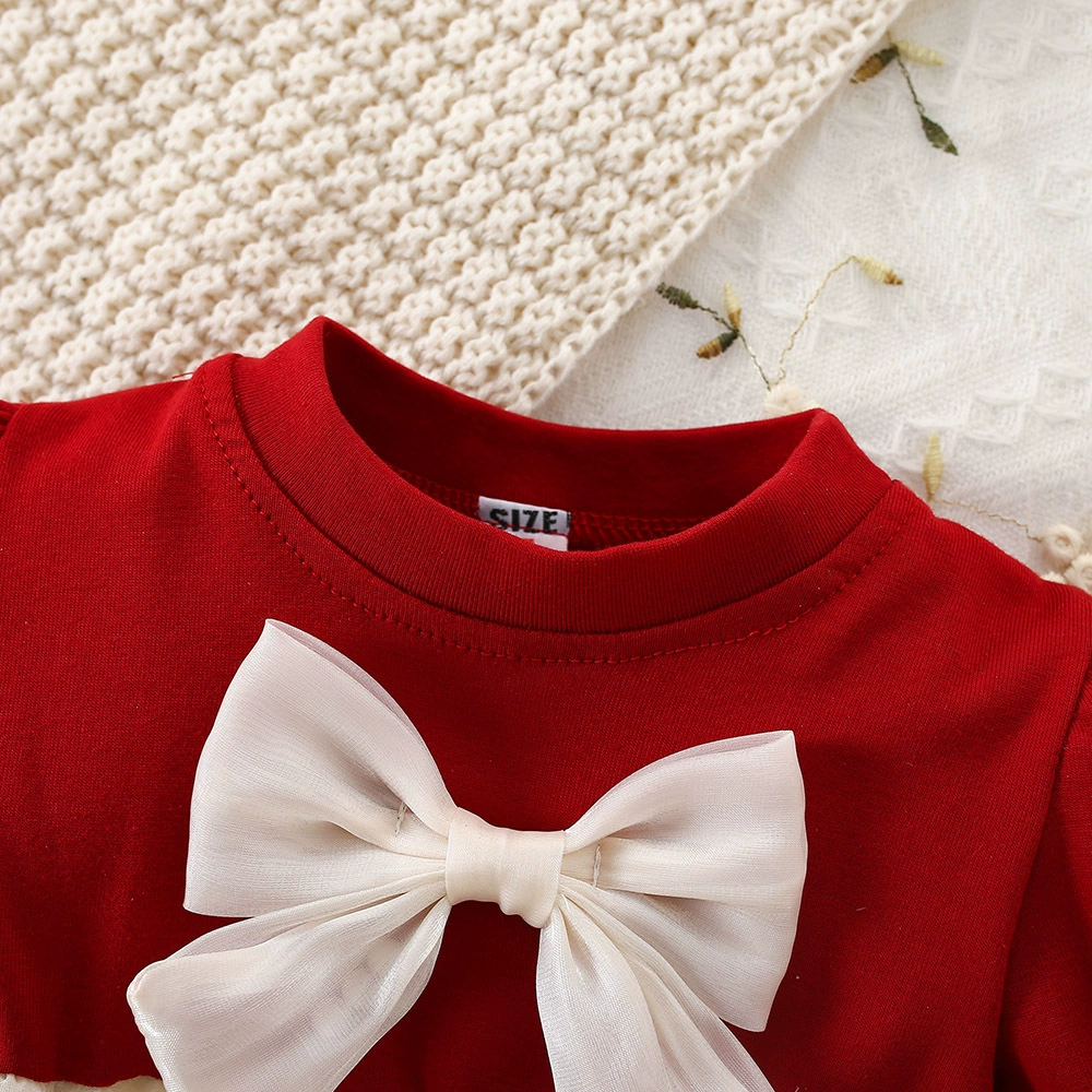 Cute dress for princess with bow, 3D, flowered, adds volume