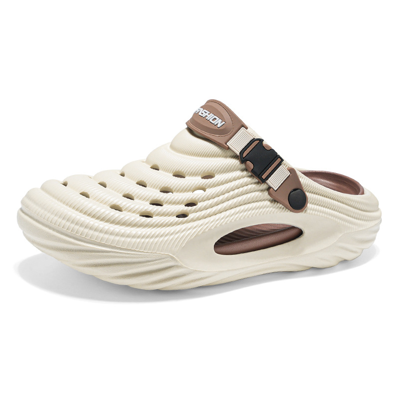 Primavera y verano nuevo estilo EVA multicolor tendencia todo-fósforo pantuflas al aire libre playa ropa exterior zapatos casuales cómodos