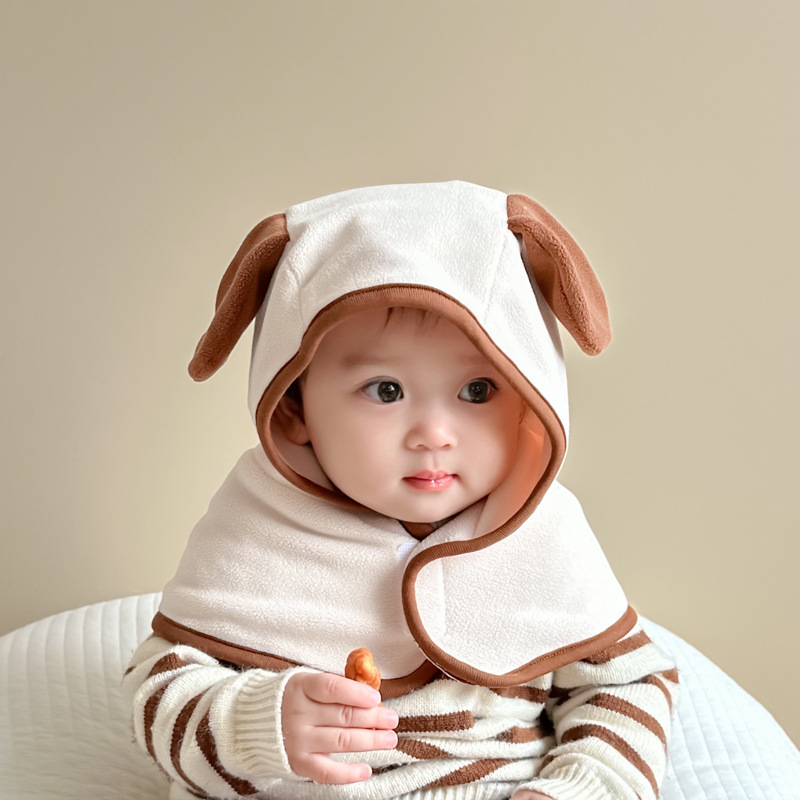 Invierno sombrero de niños bufandas sombrero de un solo bebé para hombres niñas sombrero de peluche caliente sombrero de peluche bebé sombrero