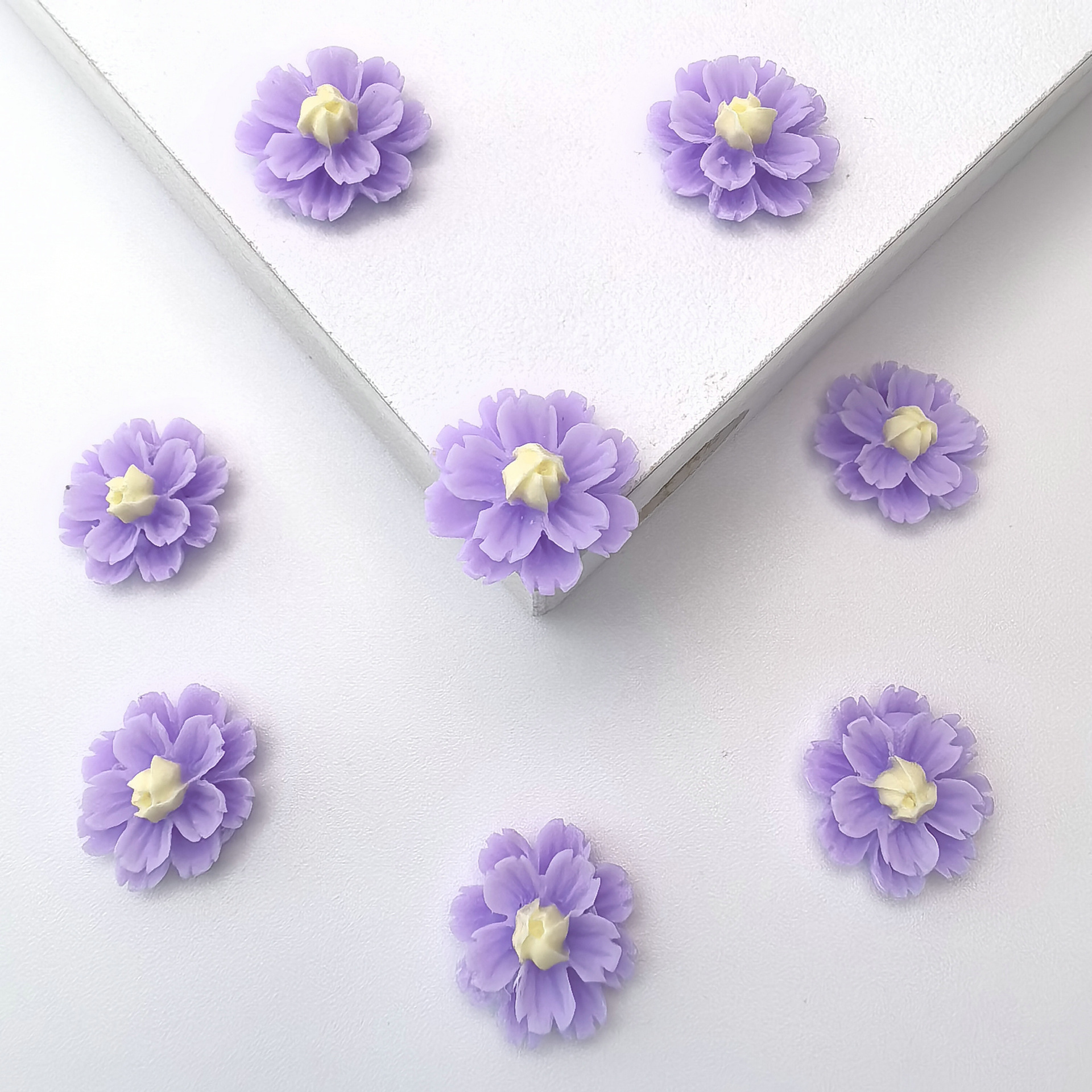 迷你多层花 雏菊diy奶油胶自制手机壳发夹耳饰头饰树脂配件批