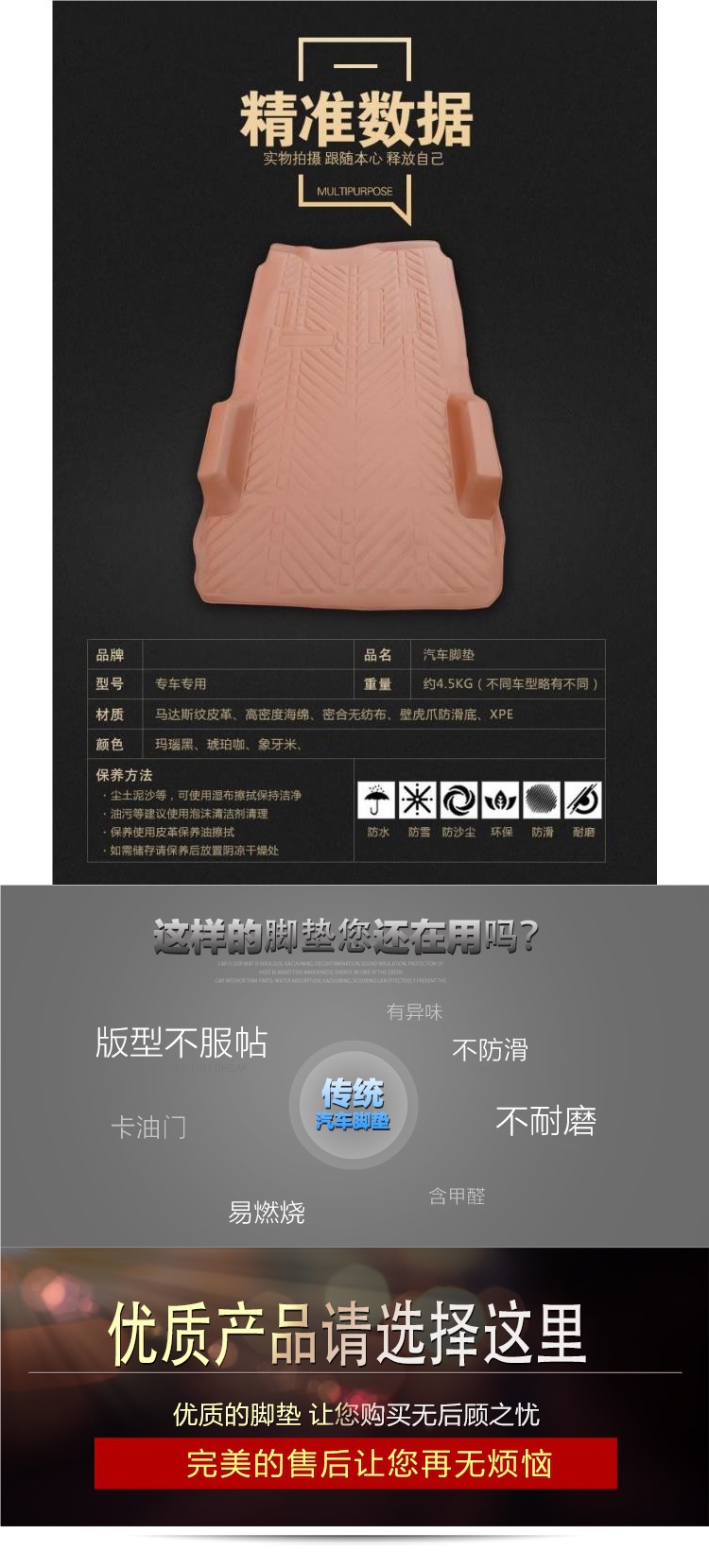 Changan Star 5/2Nd Generation 3Rd Generation/Taurus Star Floor Mat Changan 2Nd Generation 7/9 Uno Van Full Surround Foot Wholesale
