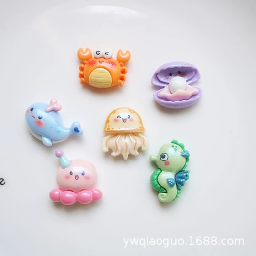 Покрытие морской перламутровый осьминог Гиппокамп Краб Смола аксессуары