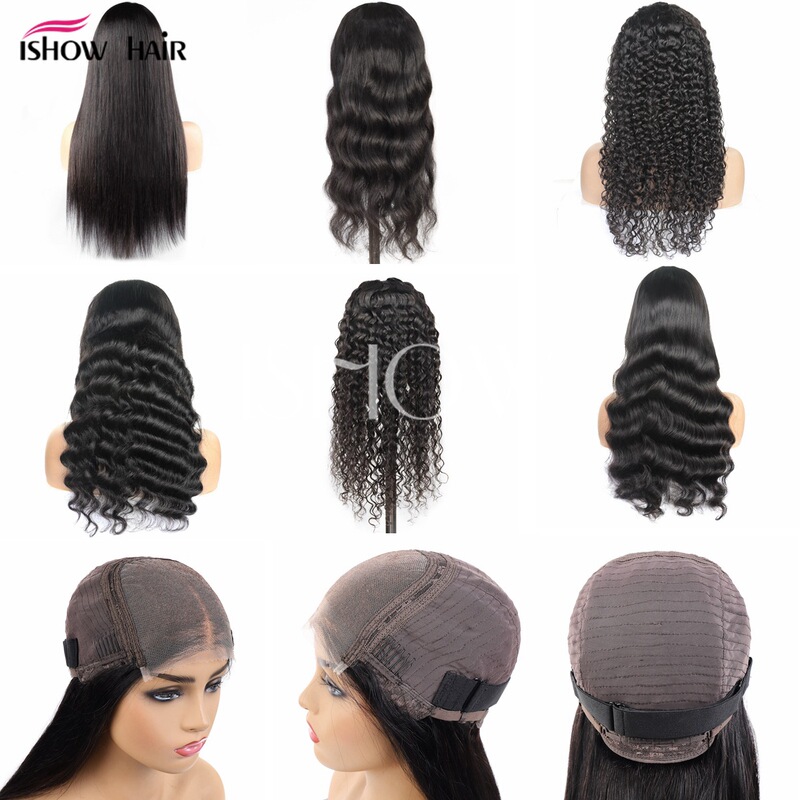 Glueless Lace Headgear 4*4 Human Hair Wig Glueless Lace Wigs Human Wig Set