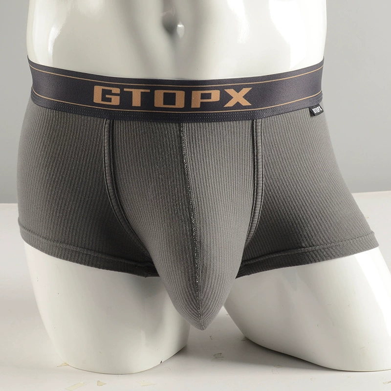 GTOPXMAN мужские боксеры с низкой талией увеличенного объема тонкие боксеры спортивные дышащие боксеры мужские модный бренд