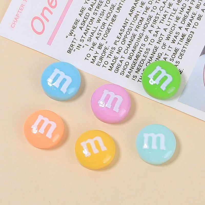 [Wholesale of Xigo Factory] Handmade DIY simulation creamy rubber drops resin accessories classic M beans