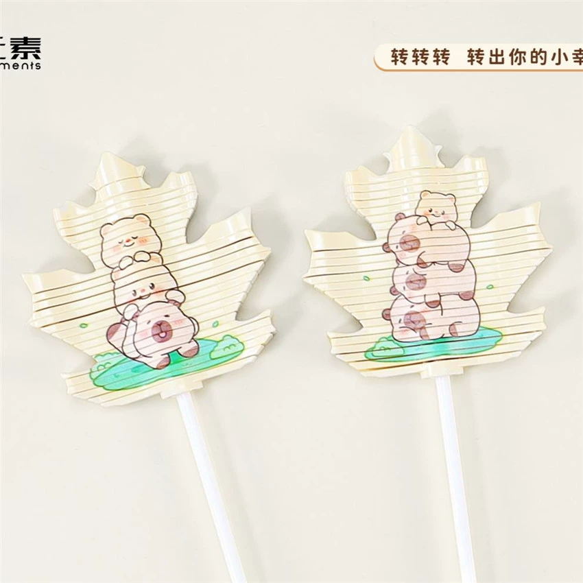 新元素 [卡皮巴拉转转转快乐转不停旋转棒棒糖解压益智手摇旋转玩具]