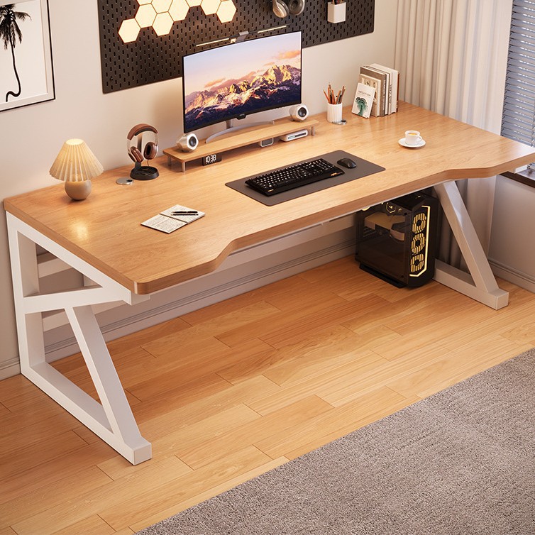 Solid Wood Core Computer Desk Simple Workbench Office Desk Bedroom Gaming Desk Desktop Desk Student Home Study Desk