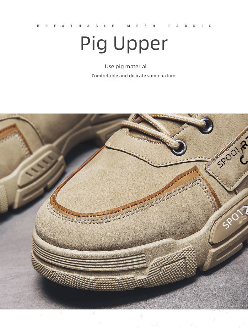 Vinterstøvler Herrestøvler med høy topp, snøstøvler til alle anledninger, fritidsstøvler, fleecefôrede, varme bomullssko, sikkerhetssko med tykk såle_voghion.com