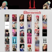 Карточка-периферия G-Dragon Ubermensch, карточка альбома, счастливая карточка GDRAGON, карточка выставки, POWER